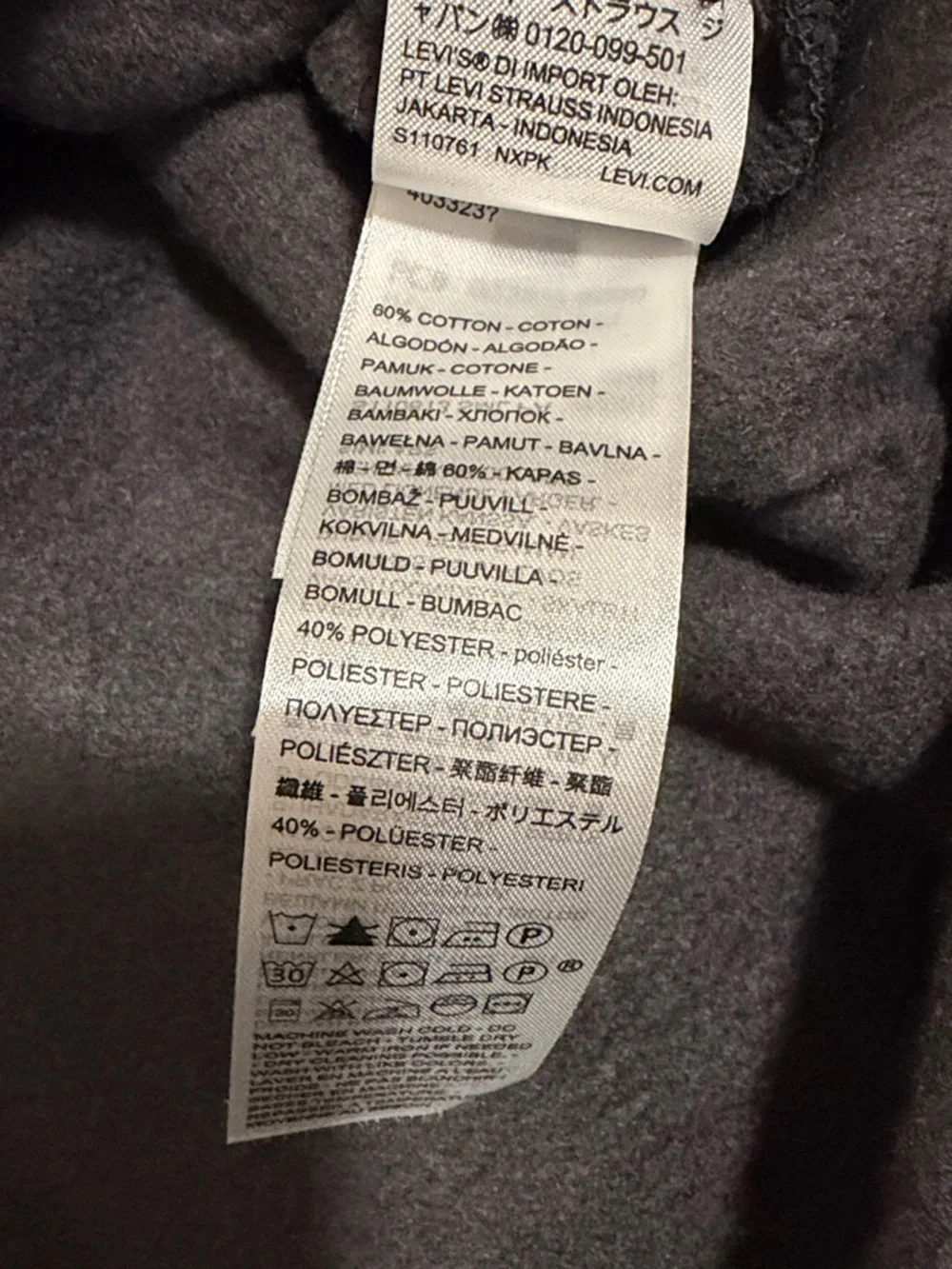 Levi’s Norwood Long Sleeve Worker Shirt Jacket Men’s XL Gray Cotton Blend - Picture 3 of 10